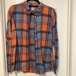 J. Crew the perfect shirt plaid button down long sleeved top medium